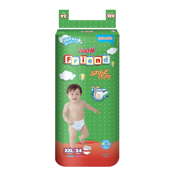 Combo 2 Tã quần Goo.n Friend XXL, 15-25kg, 34 miếng