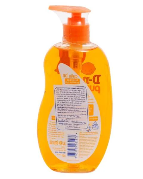 Dầu gội mềm mượt em bé D-nee Baby - Dưới 3 tuổi Cam 400ml