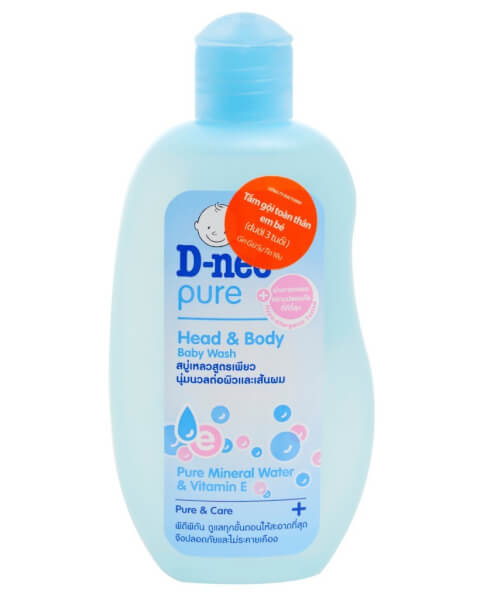 Tắm gội toàn thân em bé D-nee Baby - Dưới 3 tuổi Xanh 200ml