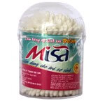 Tăm bông Diva Baby Hộp tròn MISA 125 que
