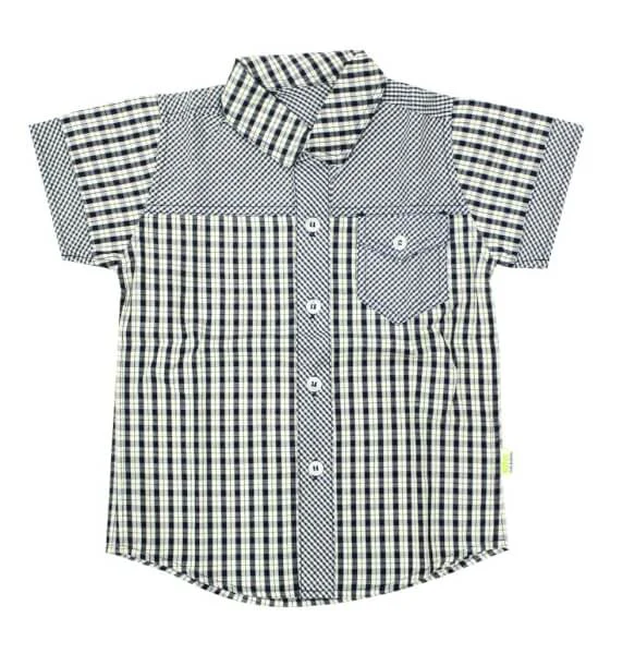 Áo sơmi bé trai caro đỏ