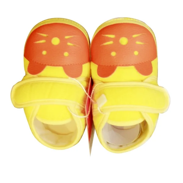 Giày tập đi quai dán mũi đính mèo.T8