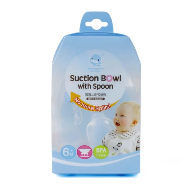 Bộ chén ăn có đế dính- thìa KuKu KU5395