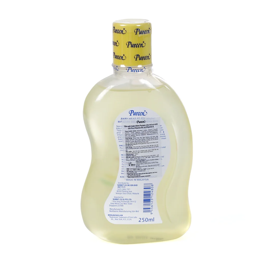 Tắm gội toàn thân Pro-Vitamin B5 & E Pureen 250ml