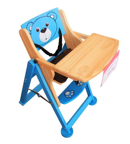 Ghế ăn bột con gấu Papa xanh