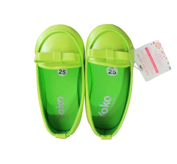 Giày bé gái giả mọi đính nơ đôi_ Sen