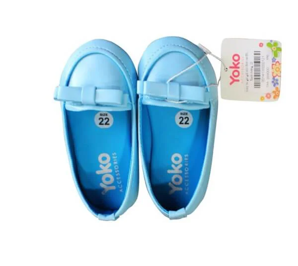 Giày bé gái giả mọi đính nơ đôi_ Sen