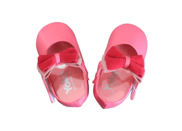 Giày bé gái quai đính nơ nhung_Sen