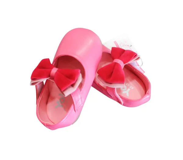 Giày bé gái quai đính nơ nhung_Sen