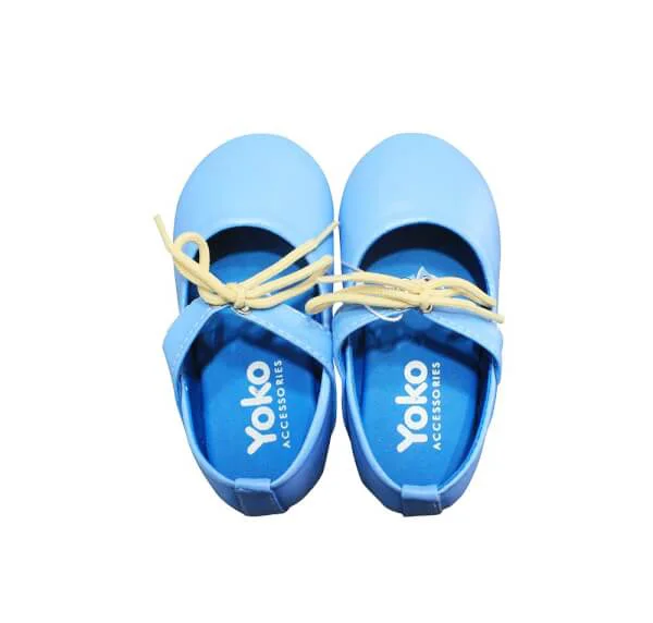 Giày bé gái cột dây rút_Xanh