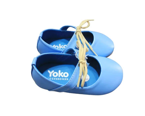 Giày bé gái cột dây rút_Xanh