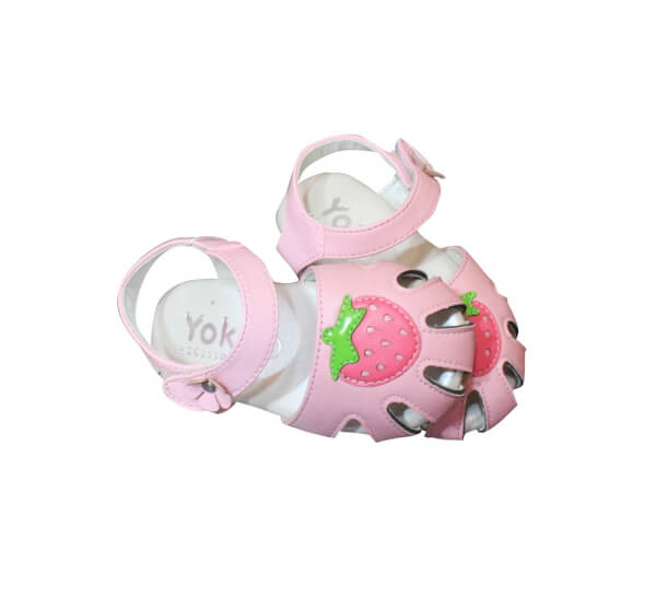 Sandal rọ bé gái trái dâu_Phấn