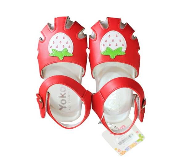 Sandal rọ bé gái trái dâu_Phấn