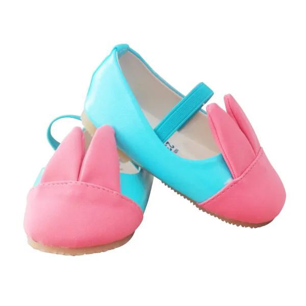 Giày bé gái đính tai thỏ