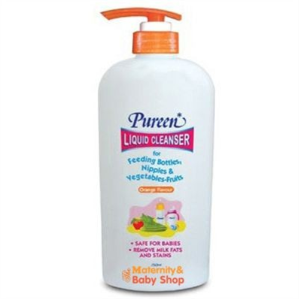 Nước rửa bình sữa, núm vú và rau quả hương thơm Cam 750ml