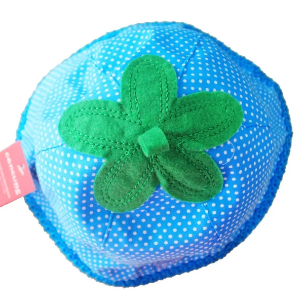 Nón tròn bé gái chấm bi hình quả dâu