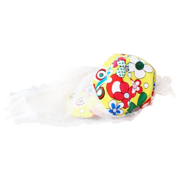 Nón bé gái kèm khăn voan hoa sắc màu