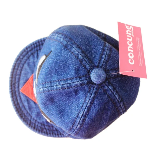 Nón kết bé trai jean kính da