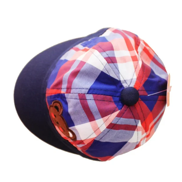 Nón kết bé trai nhung đính mặt gấu