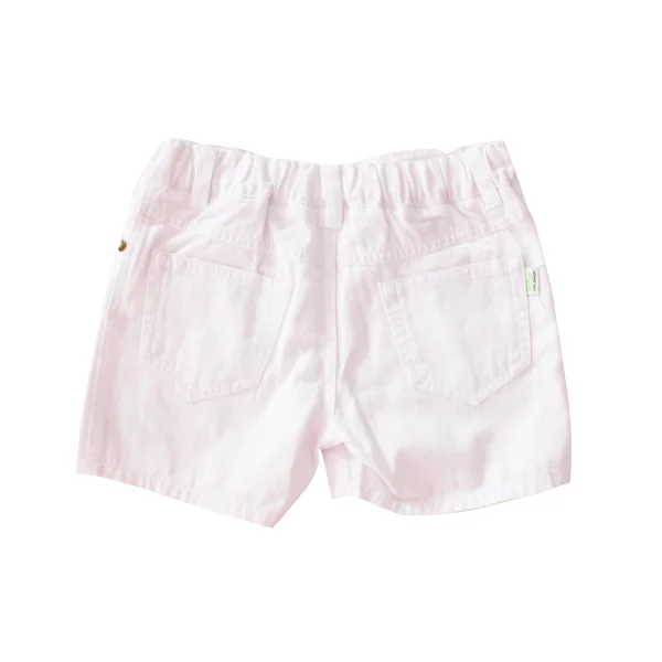 Quần kaki bé trai ngắn trơn thêu nét hình xe