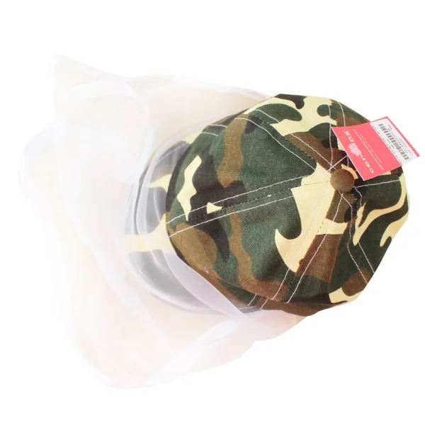 Nón bé trai kèm khăn voan trắng