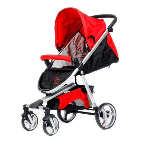 Xe đẩy thể thao Jolly G502, đỏ/đen, khung alu