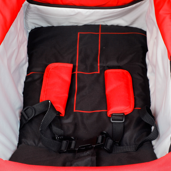 Xe đẩy thể thao Jolly G502, đỏ/đen, khung alu