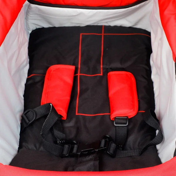 Xe đẩy thể thao Jolly G502, đỏ/đen, khung alu