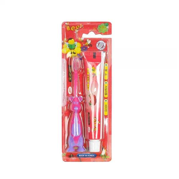 Kem đánh răng trẻ em Bee hương dâu 45gr + bàn chải