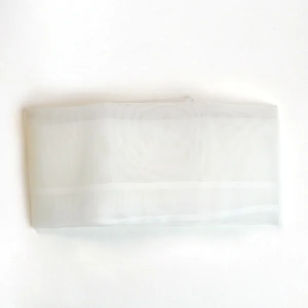 Khăn Voan có viền Trắng_ Xanh