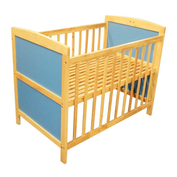 Giường cũi gỗ Papa màu hồng 60cmx100cm