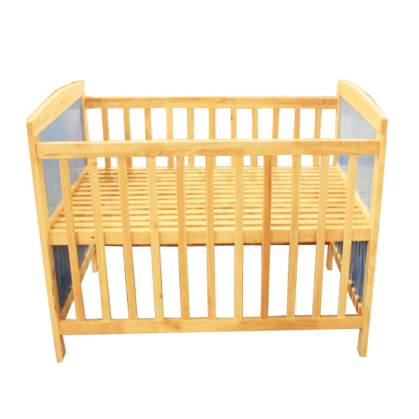 Giường cũi gỗ Papa màu xanh 60cmx100cm