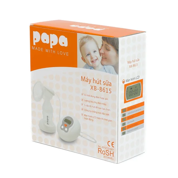 Máy hút sữa điện đơn Papa