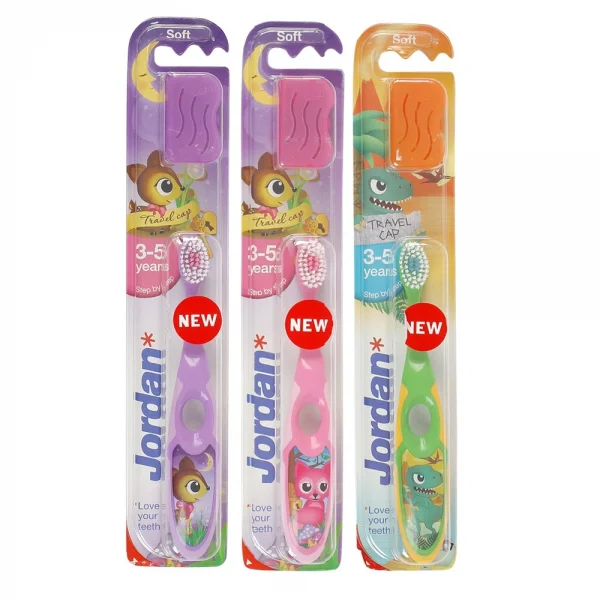 Bàn chải đánh răng trẻ em Jordan Step 2 3-5 tuổi