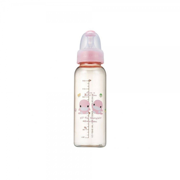 Bình sữa nhựa Pes Kuku KU5812,240ml, xanh