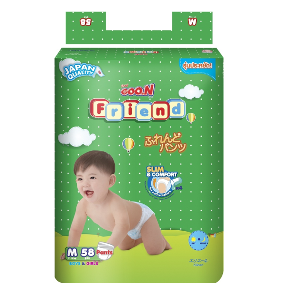 Tã quần Goo.n Friend M, 7-12kg, 58 miếng