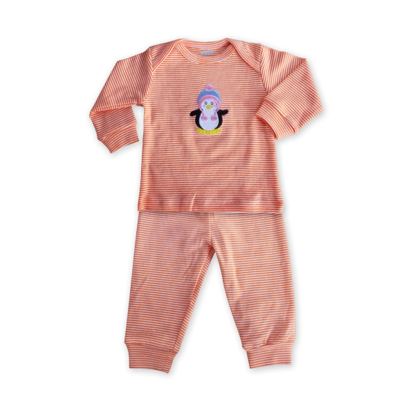 Bộ sọc bé gái Papa 0-3 M, Hồng