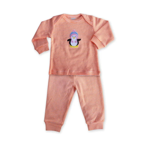 Bộ sọc bé gái Papa 0-3 M, Hồng