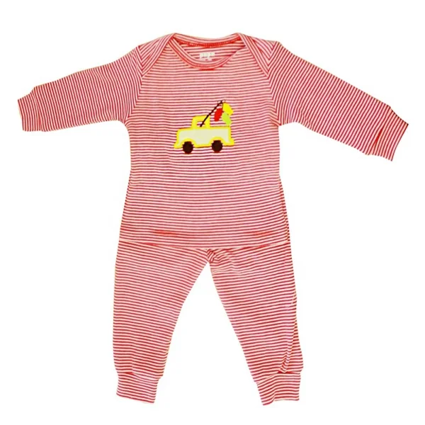 Bộ sọc bé gái Papa 0-3 M, Hồng