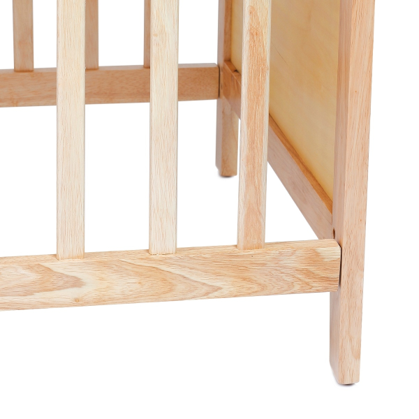 Giường cũi Carrot màu tự nhiên, 80x120cm