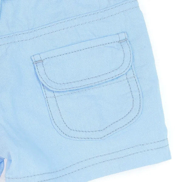 Quần kaki bé gái ngắn túi nhúng nhỏ