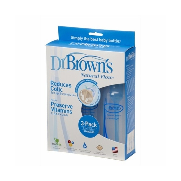 Bộ 3 bình sữa cổ hẹp Dr Brown