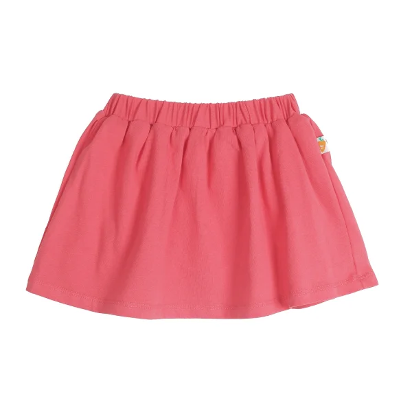 Bộ thun bé gái sát nách in hoa vòng cổ váy sen