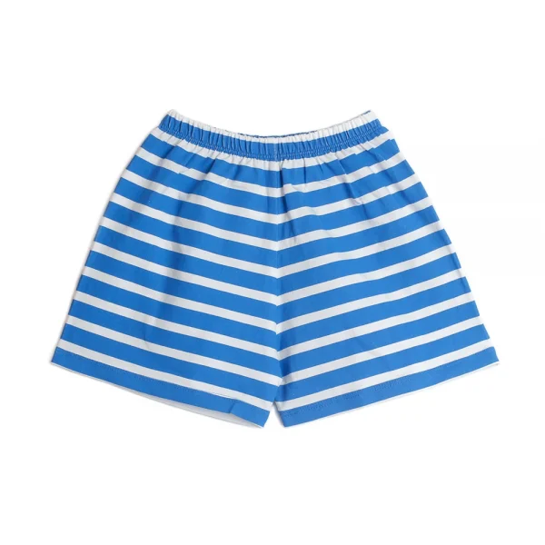 Bộ thun bé trai sát nách in xe quần sọc