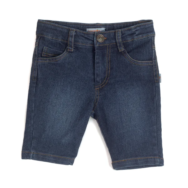 Quần jeans bé trai lửng phối chỉ nổi