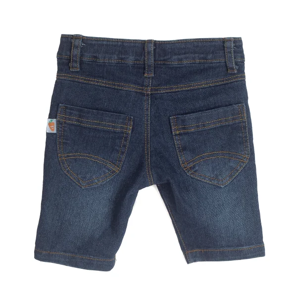 Quần jeans bé trai lửng phối chỉ nổi