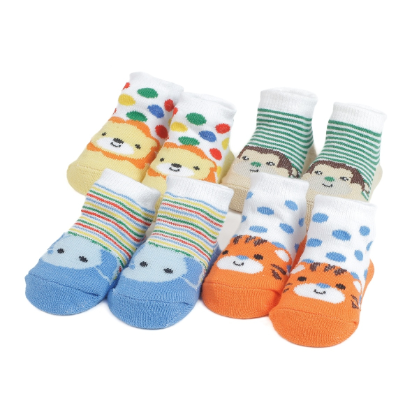 Bộ 4 đôi vớ sơ sinh hình thú Carrot