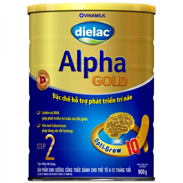 Sữa bột Dielac Alpha Gold Step 2, 900g