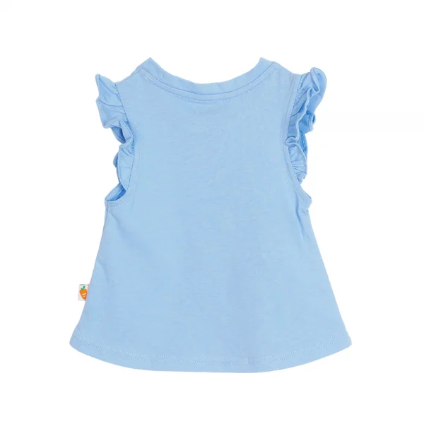 Áo thun bé gái sát nách in xe đạp