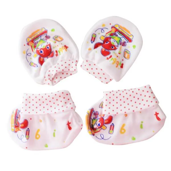 Bộ bao tay-chân bo in hình PaPa 0-12M